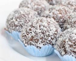 Trufas de cacao y coco