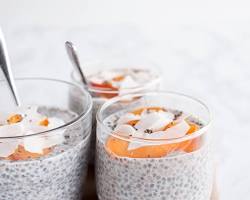 Postre con semillas de chía