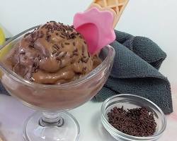 Helado de plátano y cacao