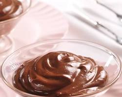 pudín de leche y cacao