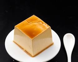 Flan de café sin horno